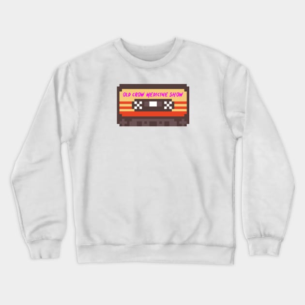 Old Crow Medicine Show 8bit cassette Crewneck Sweatshirt by terilittleberids